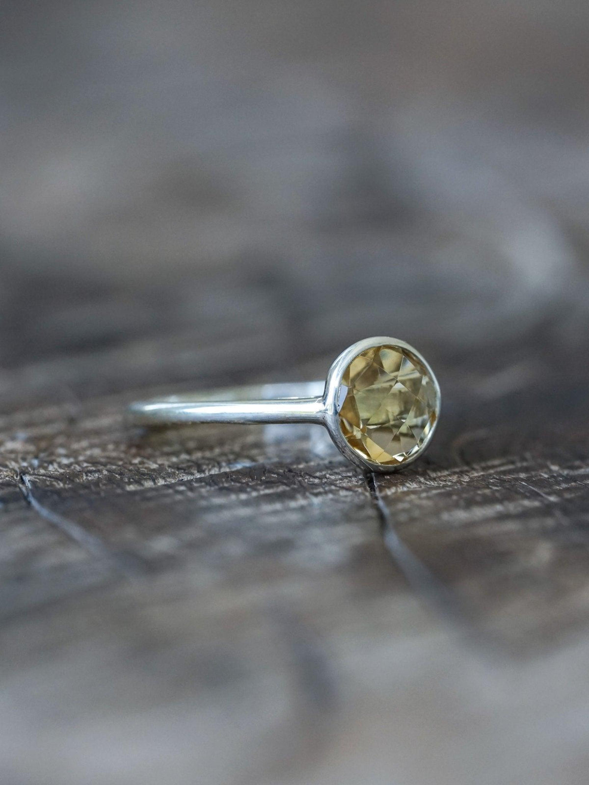 Checkered Citrine Ring - Gardens of the Sun | Ethical Jewelry