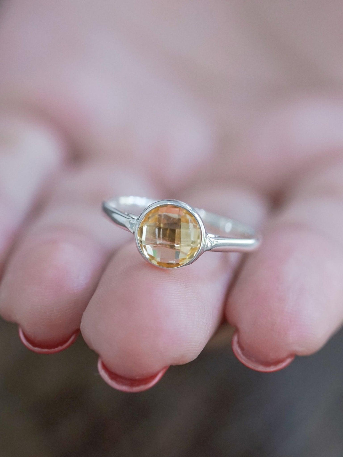 Checkered Citrine Ring - Gardens of the Sun | Ethical Jewelry
