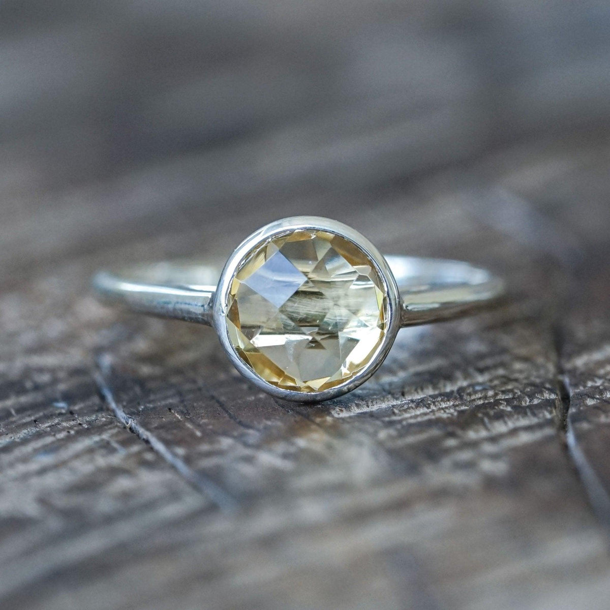 Checkered Citrine Ring - Gardens of the Sun | Ethical Jewelry