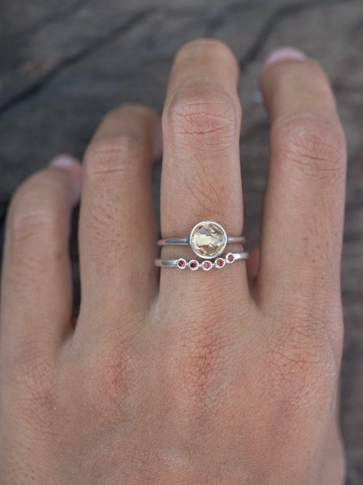 Checkered Citrine Ring - Gardens of the Sun | Ethical Jewelry