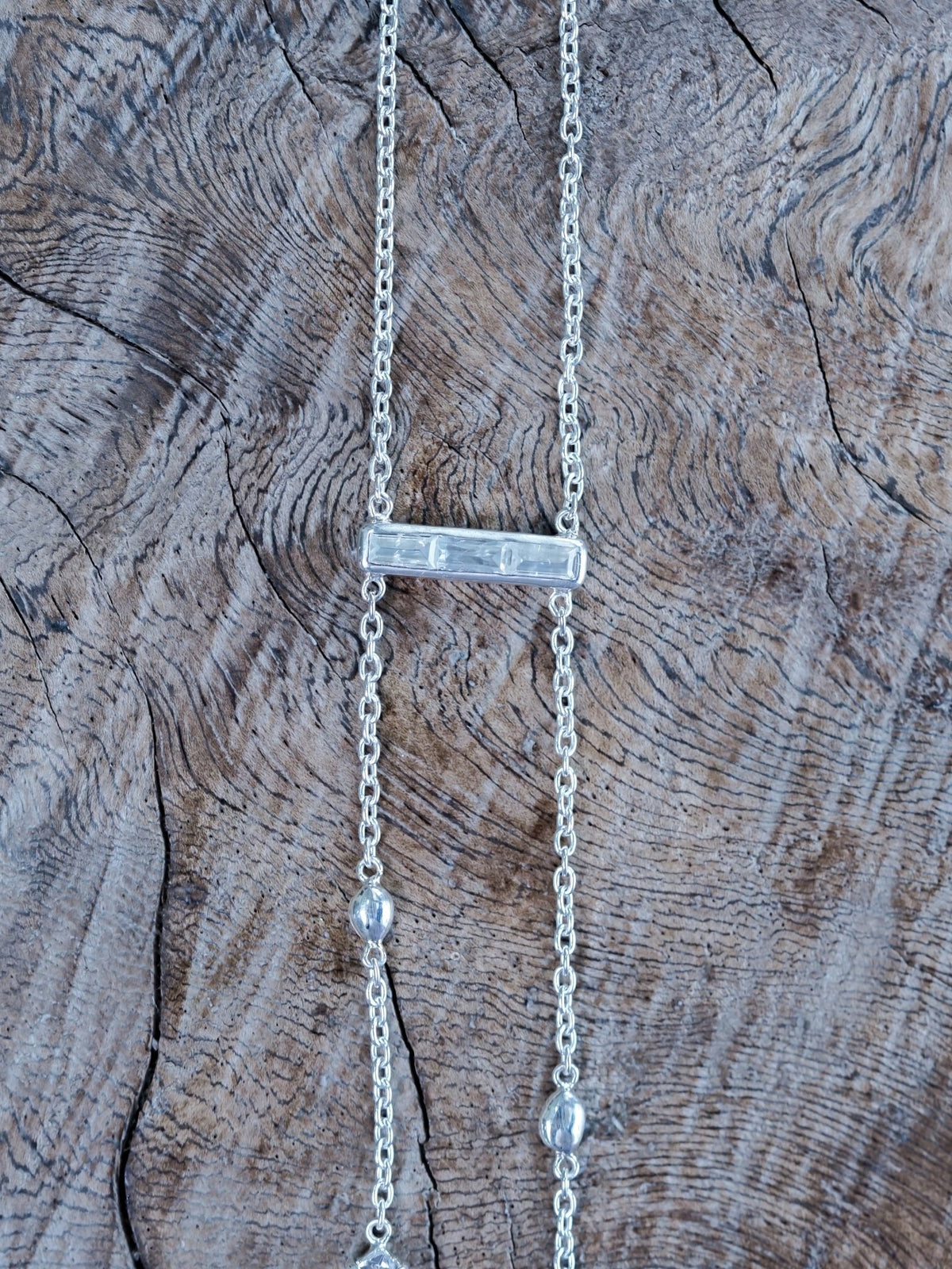 Comet Rain Zircon and Quartz Crystal Necklace - Gardens of the Sun | Ethical Jewelry