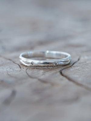Connected Souls Wedding Band in Silver - Gardens of the Sun | Ethical Jewelry