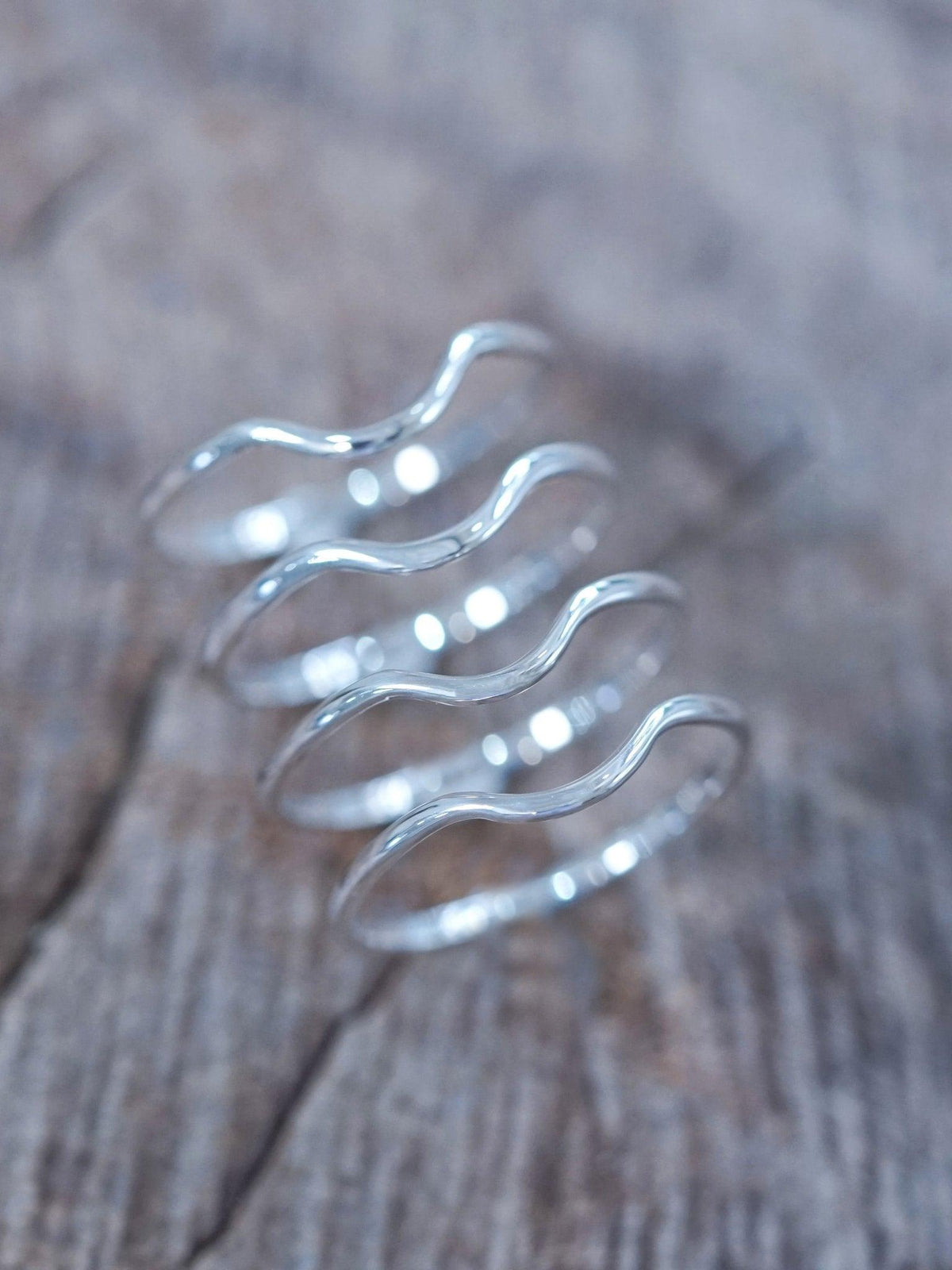 Curved Nesting Band - Gardens of the Sun | Ethical Jewelry