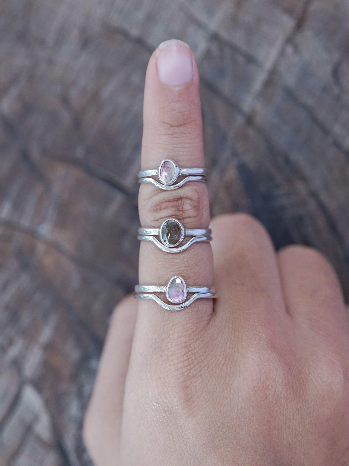 Curved Nesting Band - Gardens of the Sun | Ethical Jewelry