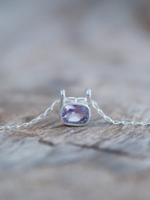 Cushion Amethyst Necklace - Gardens of the Sun | Ethical Jewelry