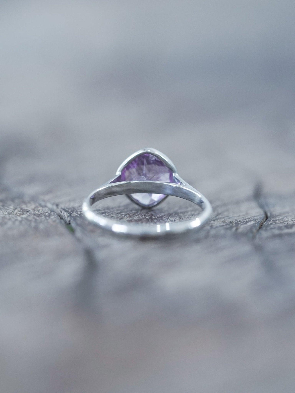 Cushion Amethyst Ring - Gardens of the Sun | Ethical Jewelry