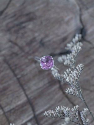 Cushion Amethyst Ring - Gardens of the Sun | Ethical Jewelry