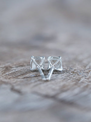 Cushion Green Amethyst Earrings - Gardens of the Sun | Ethical Jewelry