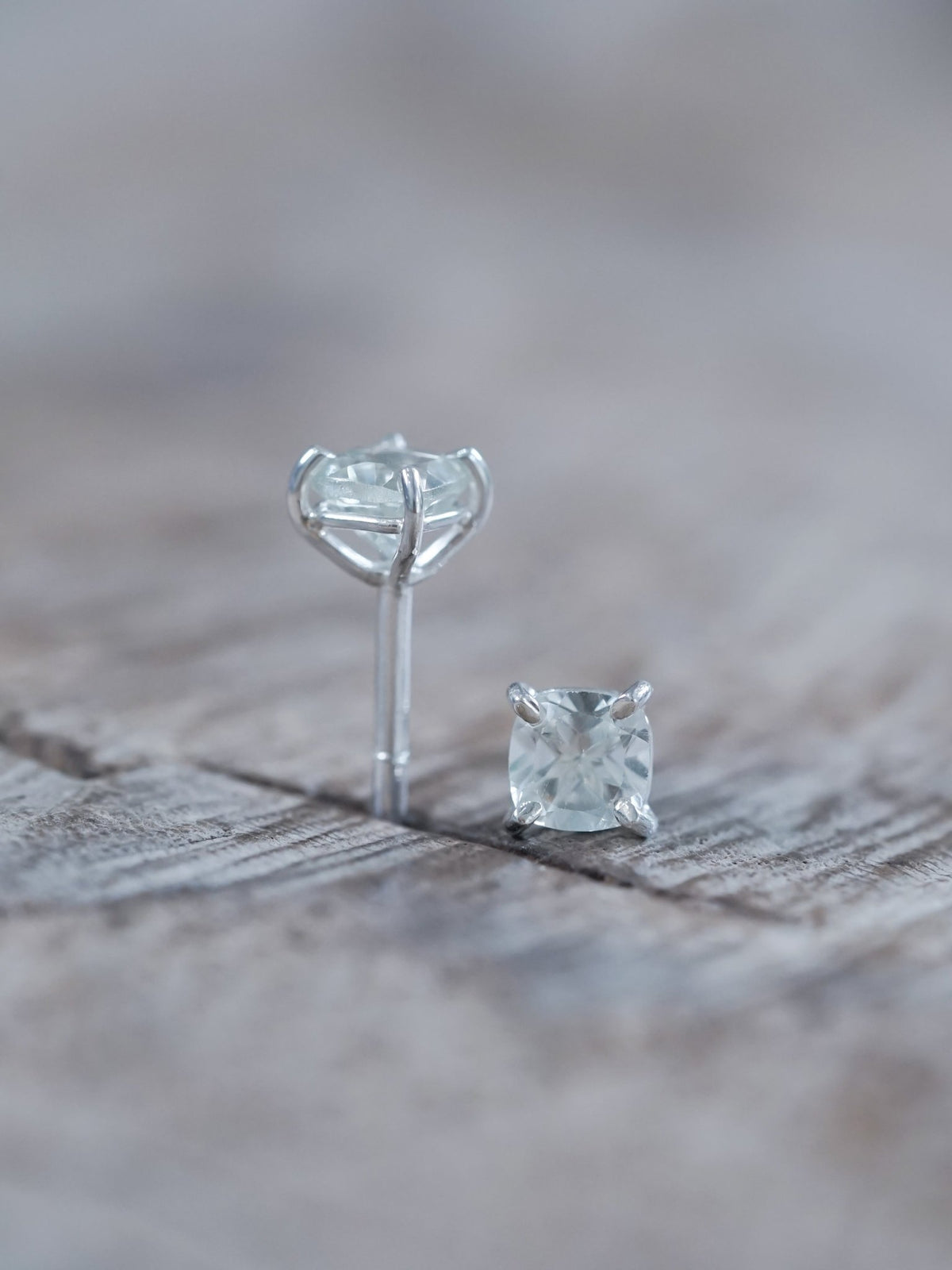 Cushion Green Amethyst Earrings - Gardens of the Sun | Ethical Jewelry