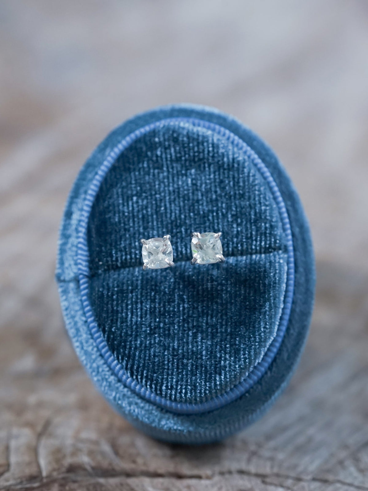 Cushion Green Amethyst Earrings - Gardens of the Sun | Ethical Jewelry