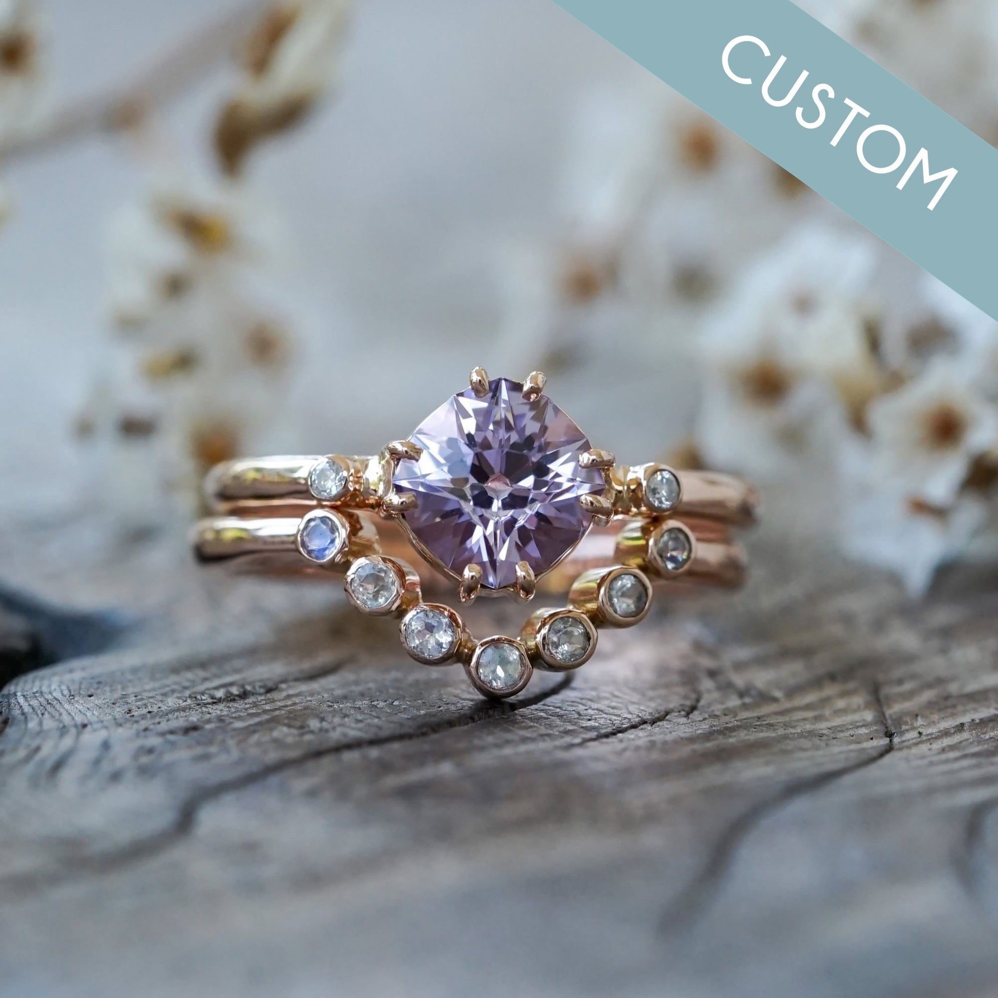 Custom Amethyst Ring - Gardens of the Sun | Ethical Jewelry