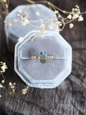 Custom Aquamarine Ring - Gardens of the Sun | Ethical Jewelry
