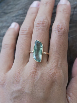 Custom Aquamarine Ring in Gold - Gardens of the Sun | Ethical Jewelry
