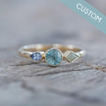 Custom Birthstone Ring in Gold - Gardens of the Sun | Ethical Jewelry