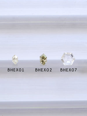 Custom Brilliant Cut Hexagon Diamond Ring in Gold - Gardens of the Sun | Ethical Jewelry