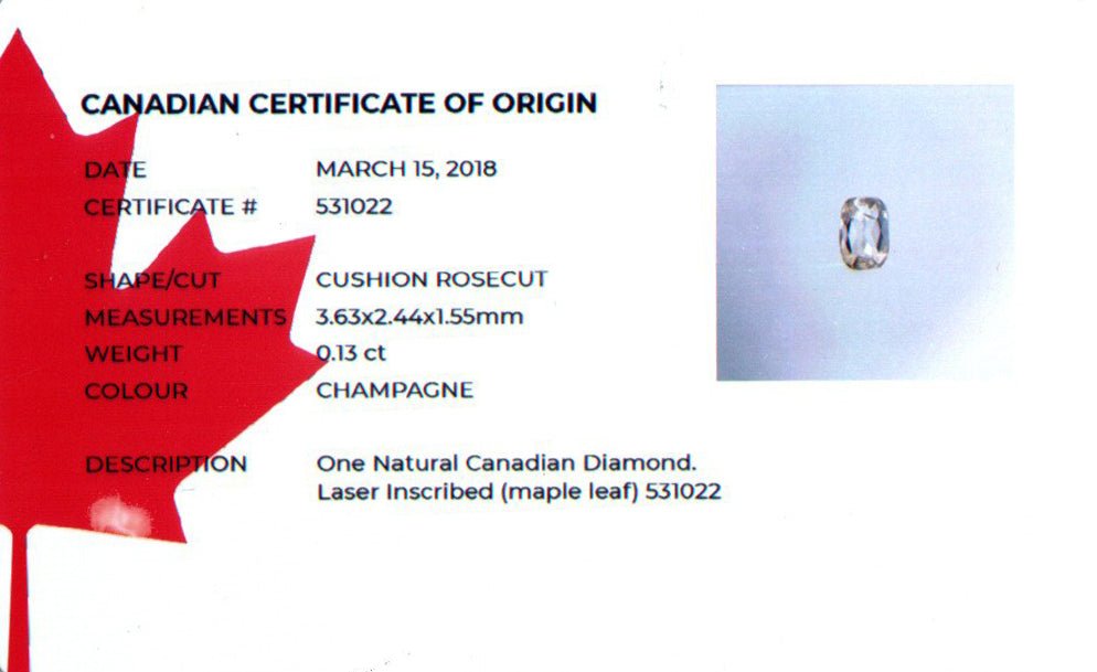 Custom Cushion Rose Cut Diamond Ring in Gold - Gardens of the Sun | Ethical Jewelry