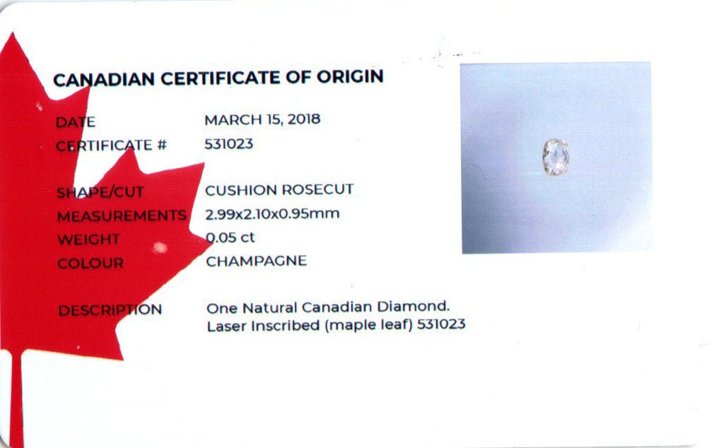 Custom Cushion Rose Cut Diamond Ring in Gold - Gardens of the Sun | Ethical Jewelry