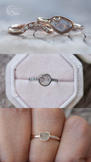 Custom Diamond Slice Ring in Ethical Gold - Gardens of the Sun | Ethical Jewelry