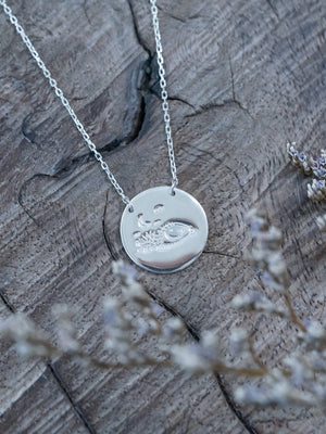 Custom Full Circle Coin Necklace - Gardens of the Sun | Ethical Jewelry