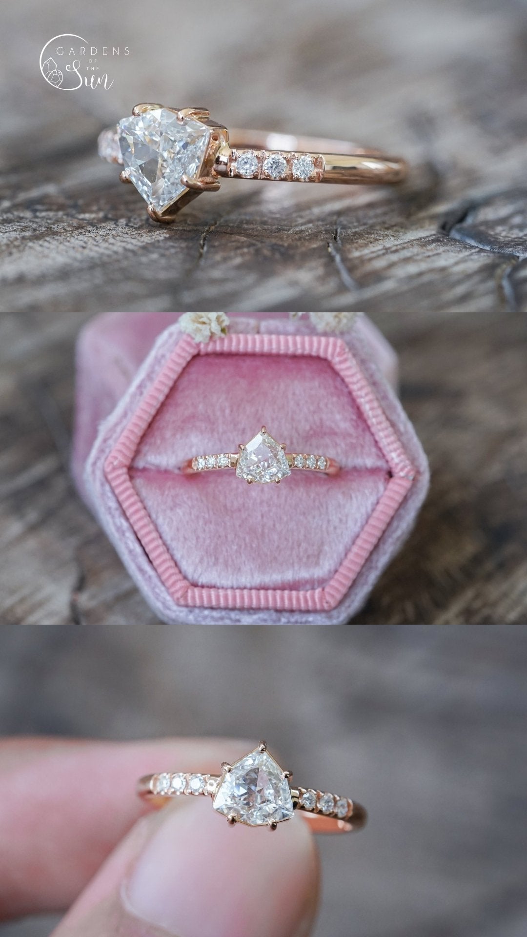 Pink Radiant cut Diamond Necklace - 6.33 carat