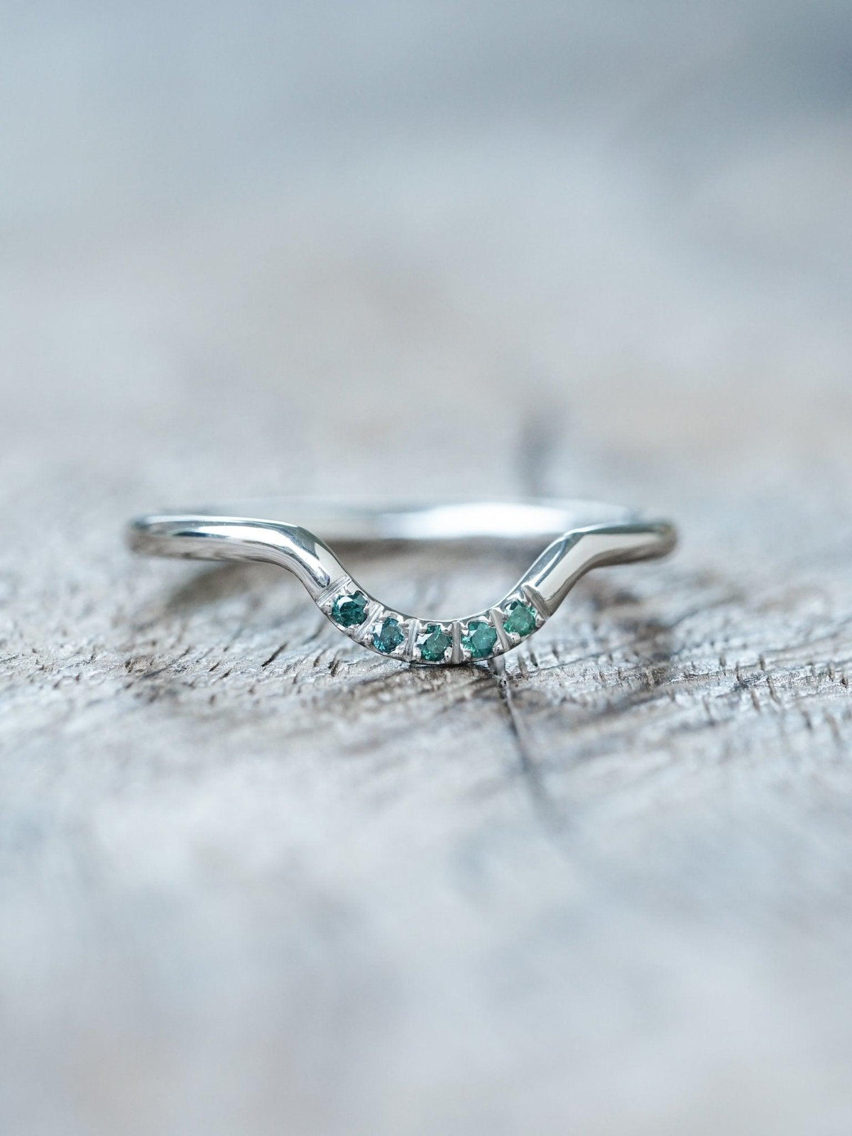 Custom Gold Nesting Band - Gardens of the Sun | Ethical Jewelry