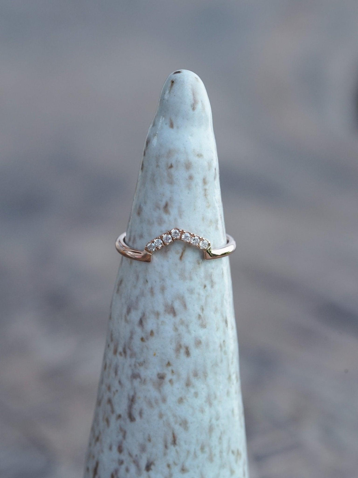 Custom Hexagon Nesting Band in Gold - Gardens of the Sun | Ethical Jewelry