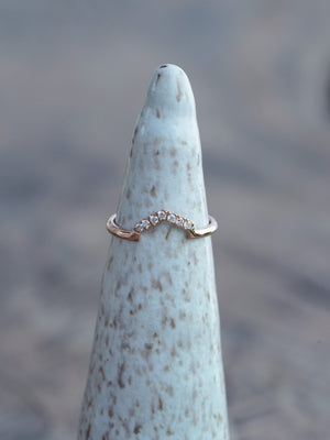 Custom Hexagon Nesting Band in Gold - Gardens of the Sun | Ethical Jewelry