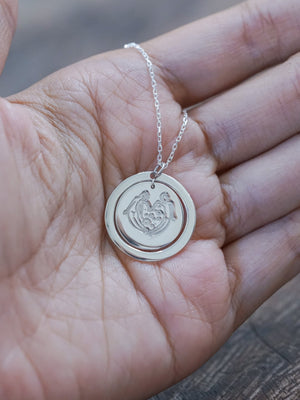 Custom Inner Circle Coin Necklace - Gardens of the Sun | Ethical Jewelry
