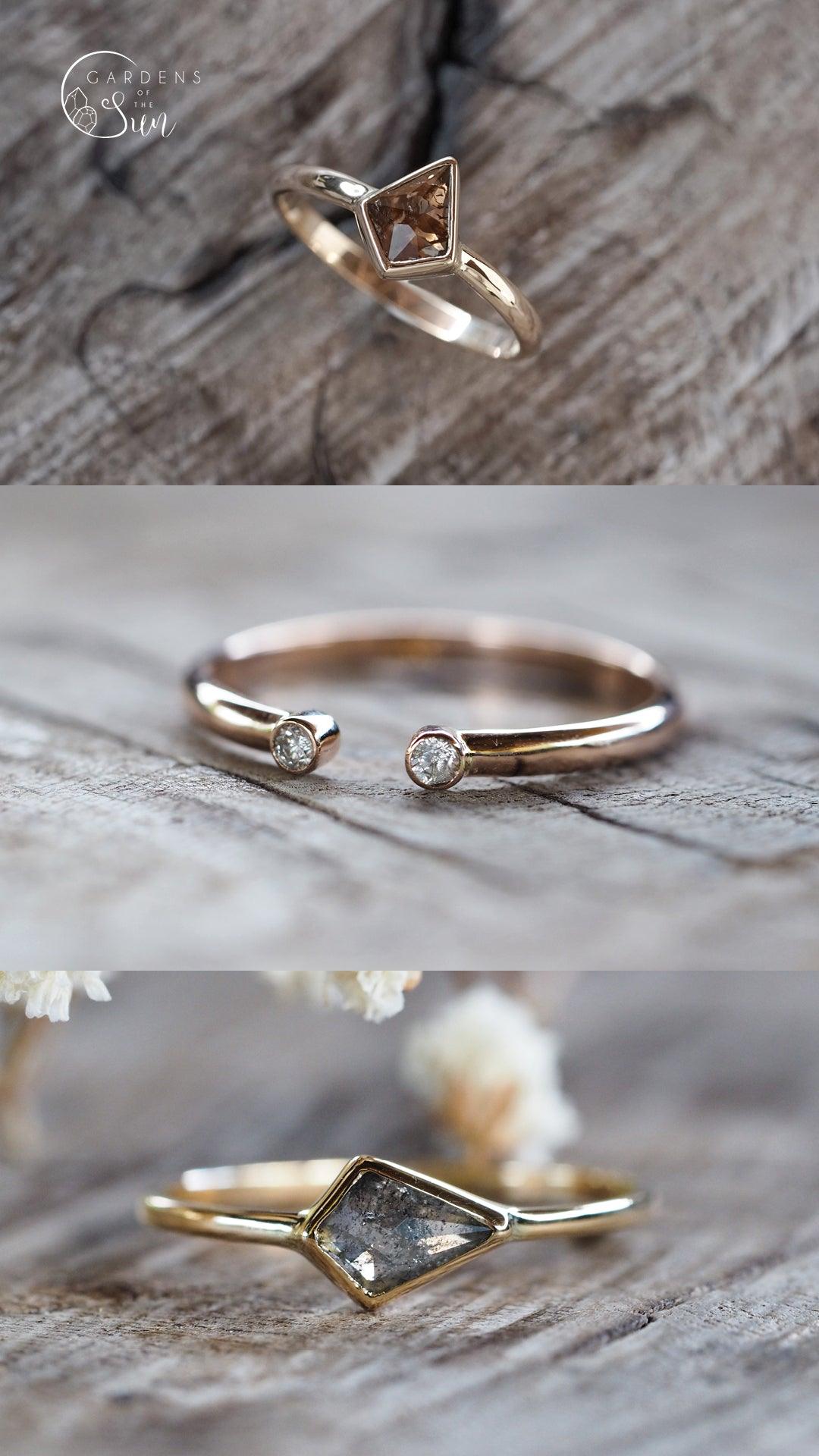 Custom Kite Diamond Ring - Gardens of the Sun | Ethical Jewelry