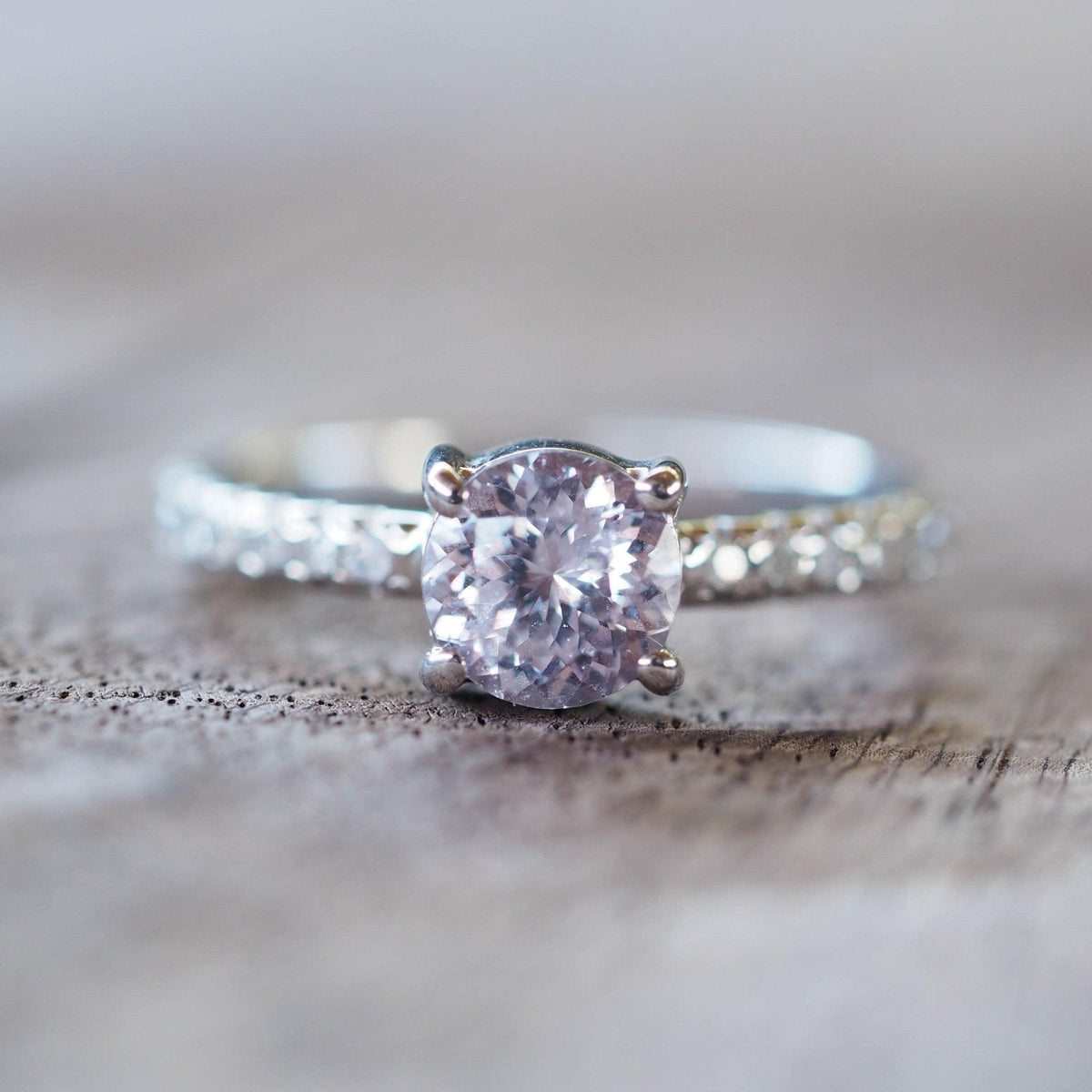 Custom Lavender Sapphire Ring in Gold - Gardens of the Sun | Ethical Jewelry