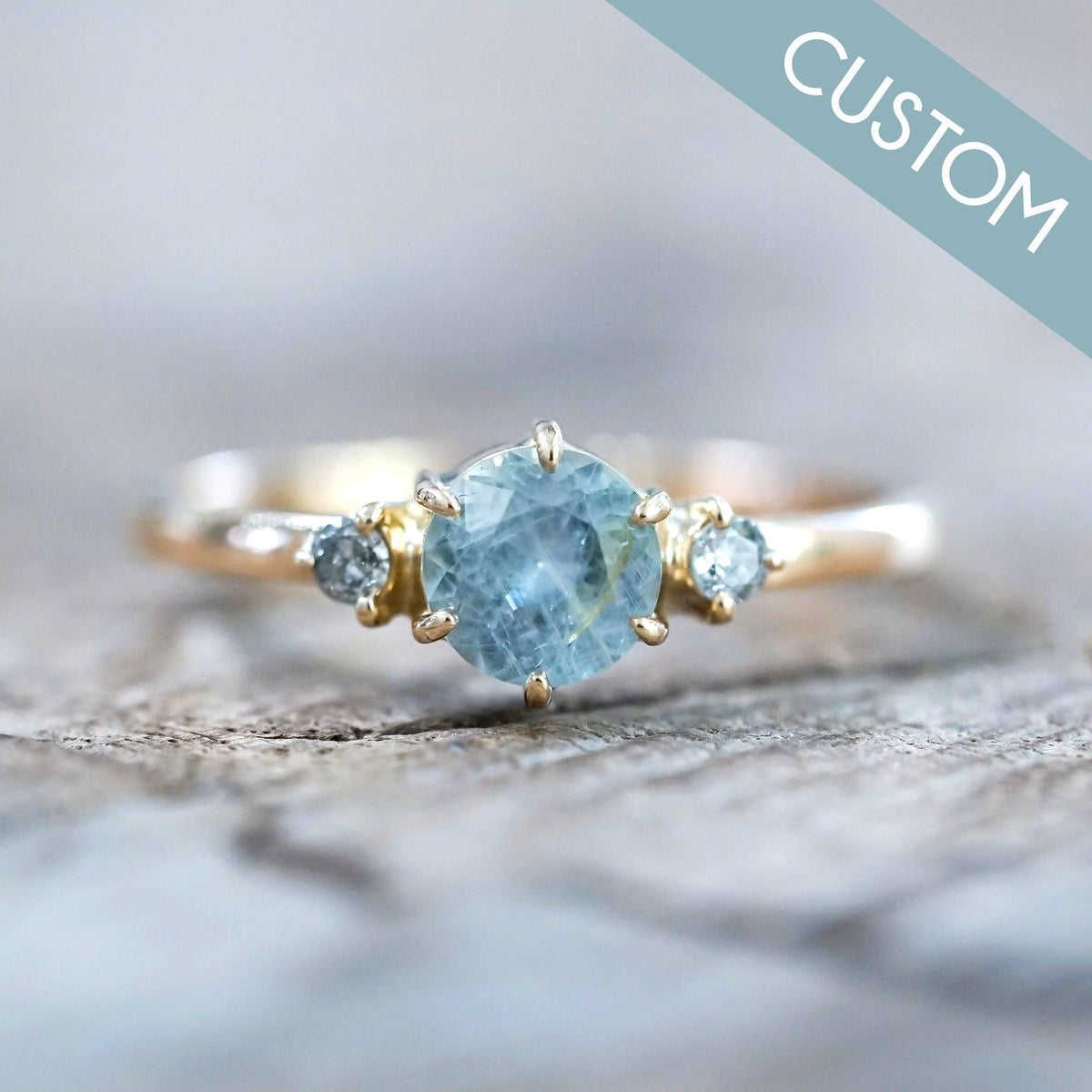 Stones On Rings Custom Gemstone Engagement Rings - Gardens of the Sun | Ethical Jewelry