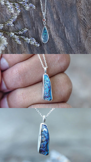 Custom Opal Ring or Necklace in Silver - Gardens of the Sun | Ethical Jewelry
