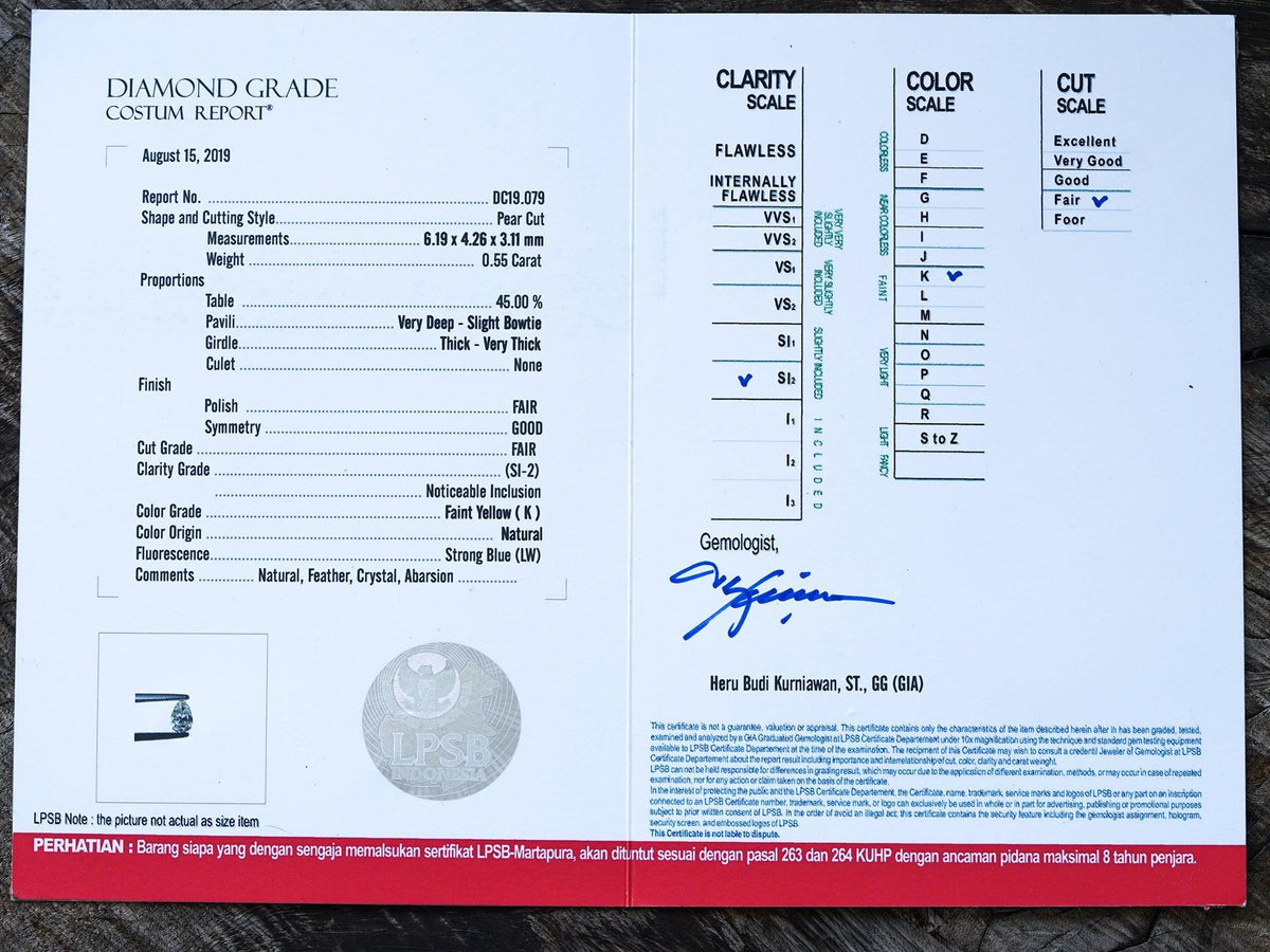 Custom Pear Diamond Ring in Gold - Gardens of the Sun | Ethical Jewelry