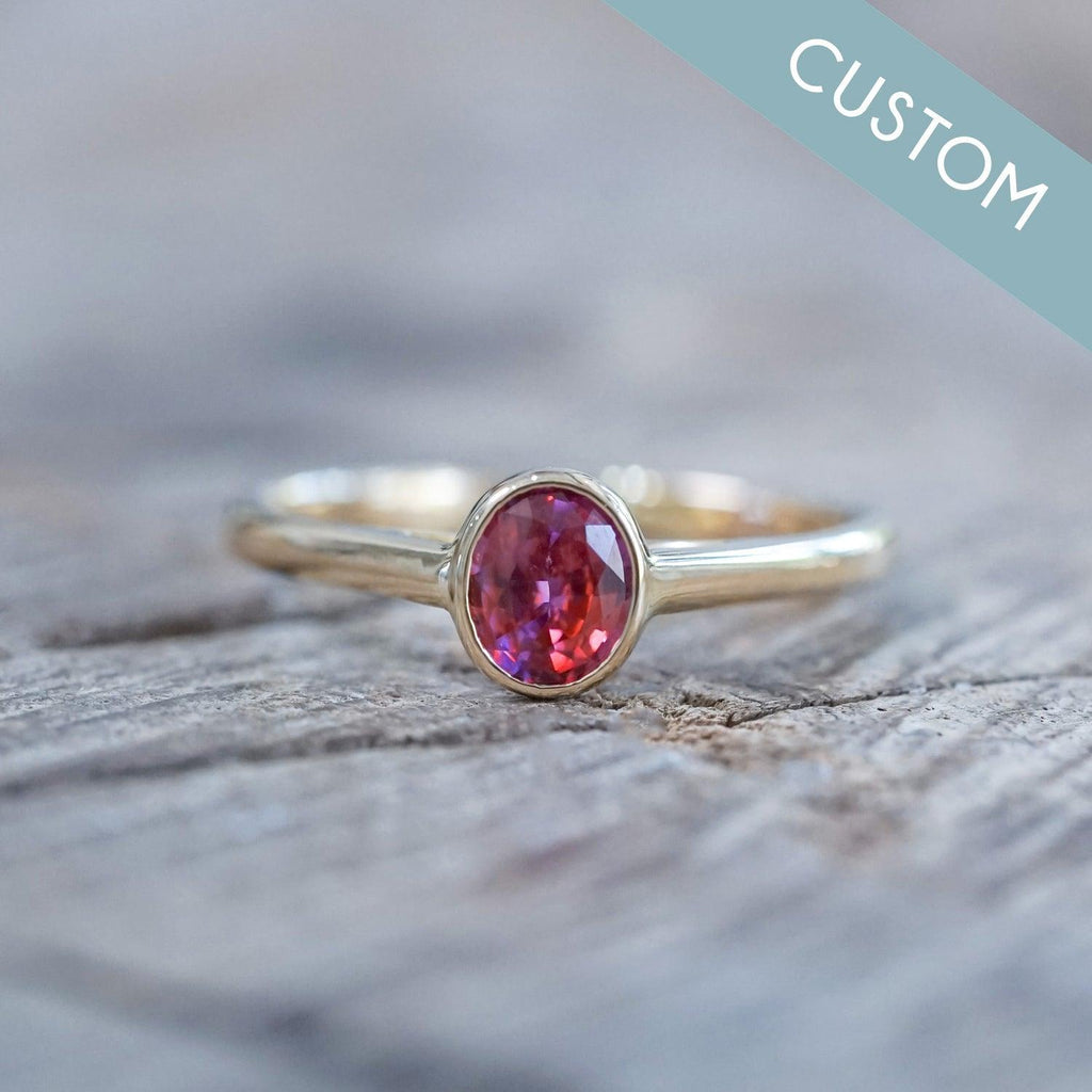 Custom Pink Sapphire Ring - Gardens of the Sun | Ethical Jewelry