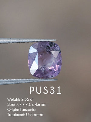 Custom Purple Sapphire Ring in Gold