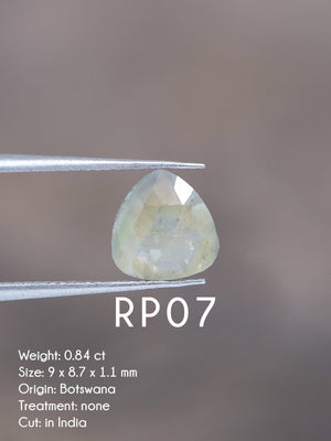Custom Rose Cut Pear Diamond Ring
