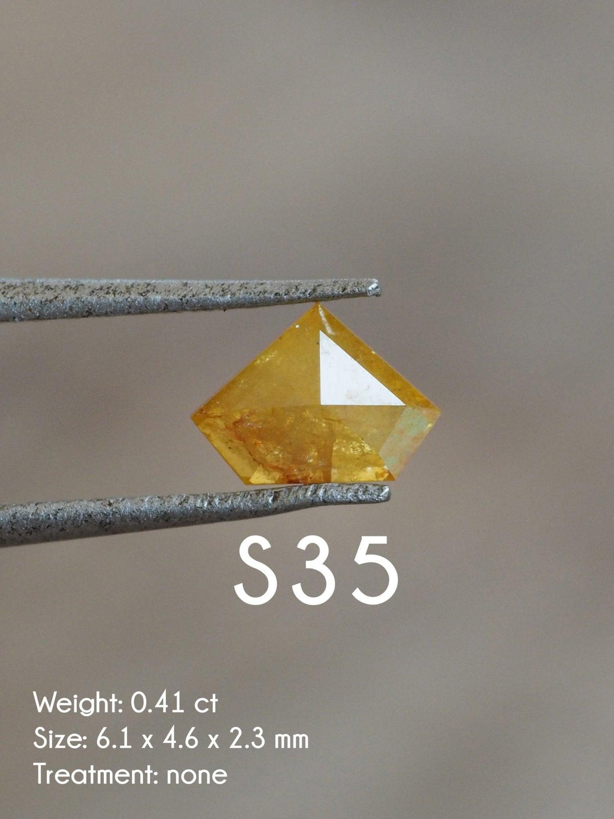 Custom Rose Cut Shield Diamond Ring - Gardens of the Sun | Ethical Jewelry