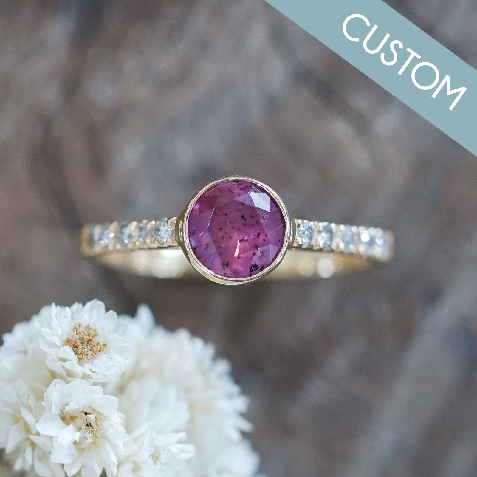 Custom Ruby Ring in Ethical Gold - Gardens of the Sun | Ethical Jewelry