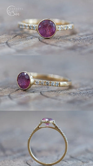 Custom Ruby Ring in Ethical Gold - Gardens of the Sun | Ethical Jewelry