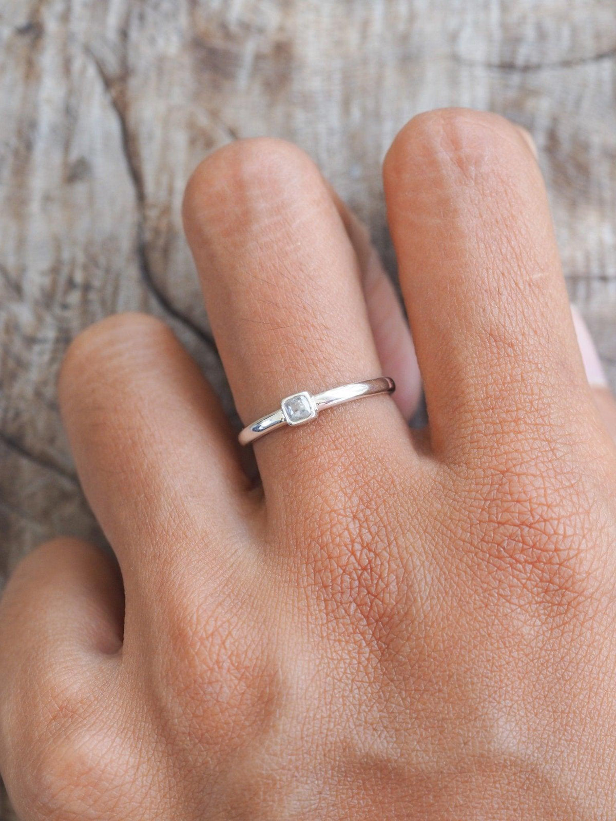 Small ring with diamond Clearance