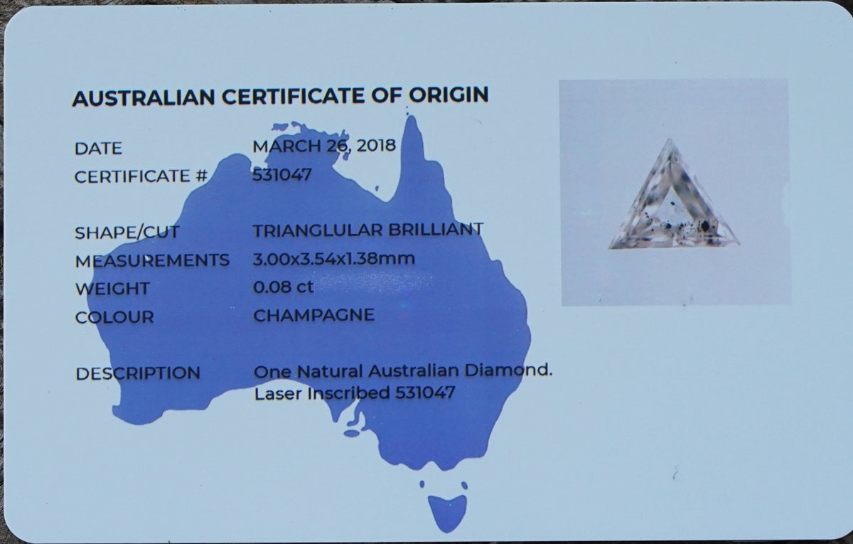 Custom Triangle Diamond Ring - Gardens of the Sun | Ethical Jewelry