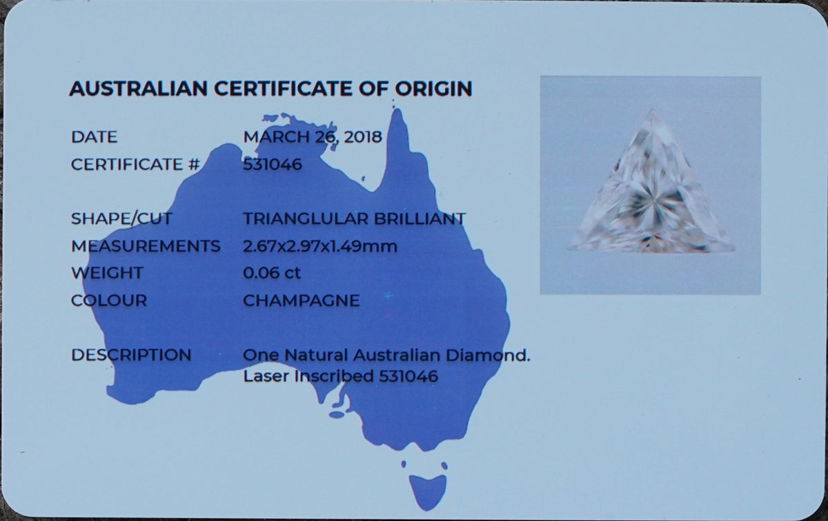 Custom Triangle Diamond Ring - Gardens of the Sun | Ethical Jewelry