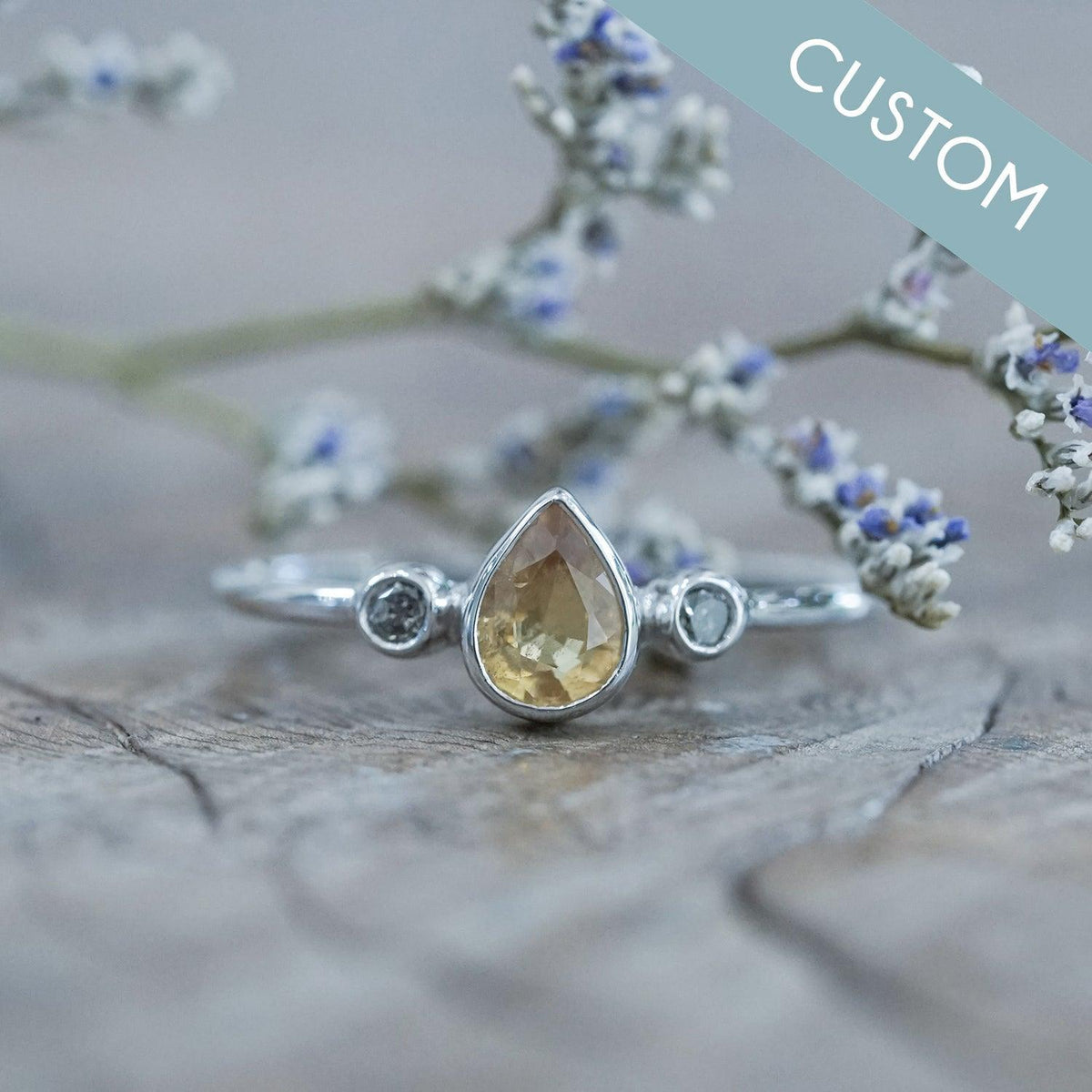 Custom Yellow Sapphire Ring - Gardens of the Sun | Ethical Jewelry