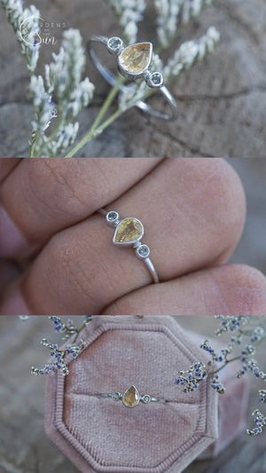 Custom Yellow Sapphire Ring - Gardens of the Sun | Ethical Jewelry