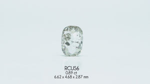 Custom Cushion Rose Cut Diamond Ring in Gold