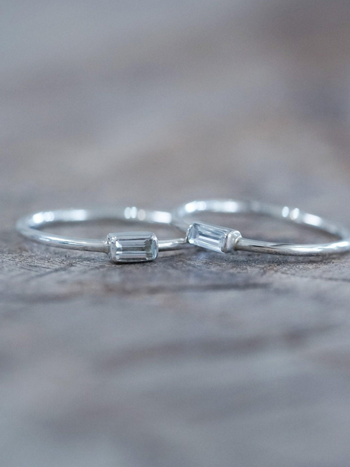 Dainty Aquamarine Ring - Gardens of the Sun | Ethical Jewelry
