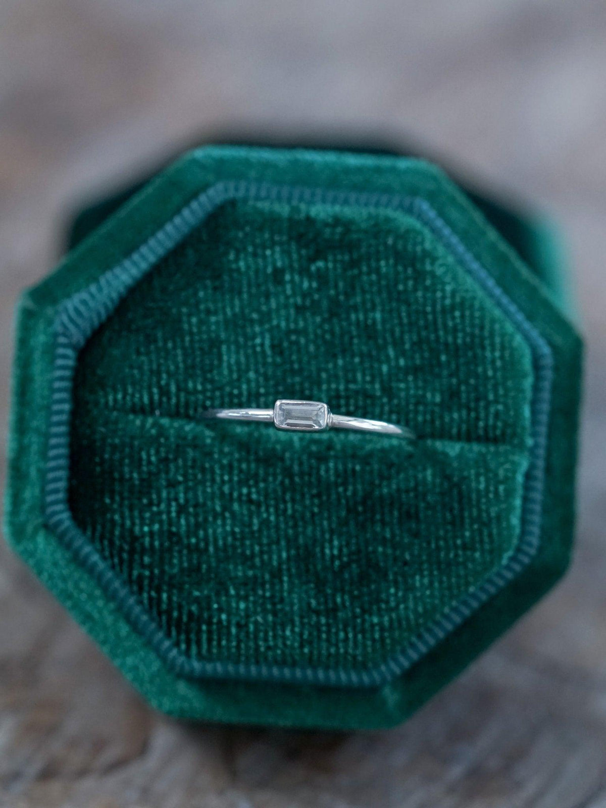 Dainty Aquamarine Ring - Gardens of the Sun | Ethical Jewelry