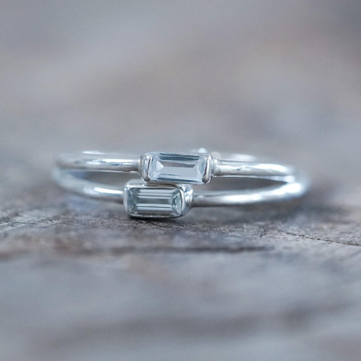 Dainty Aquamarine Ring - Gardens of the Sun | Ethical Jewelry