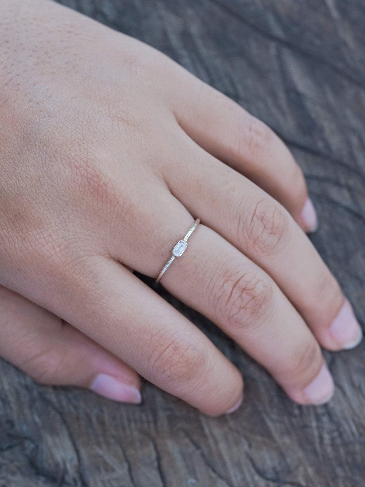 Dainty Zircon Ring - Gardens of the Sun | Ethical Jewelry