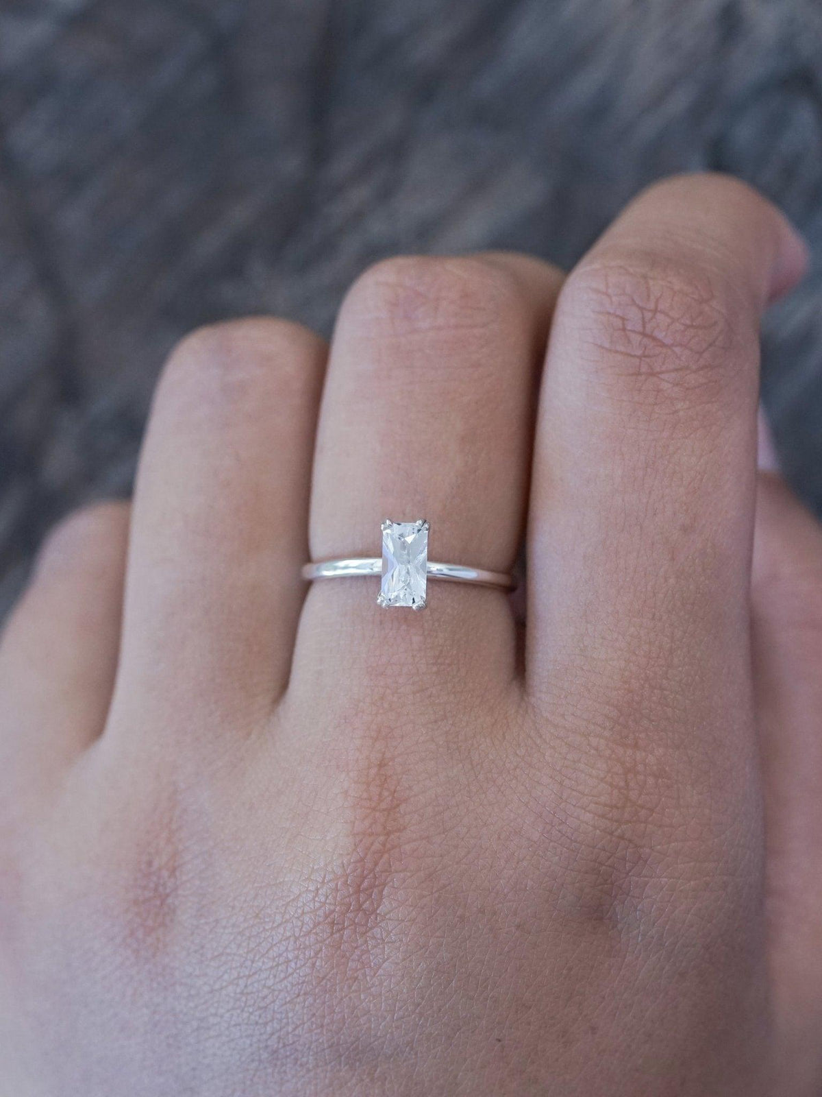 Danburite Stand-in Ring - Gardens of the Sun | Ethical Jewelry